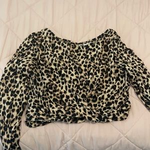 Cheetah print Victoria secret workout top